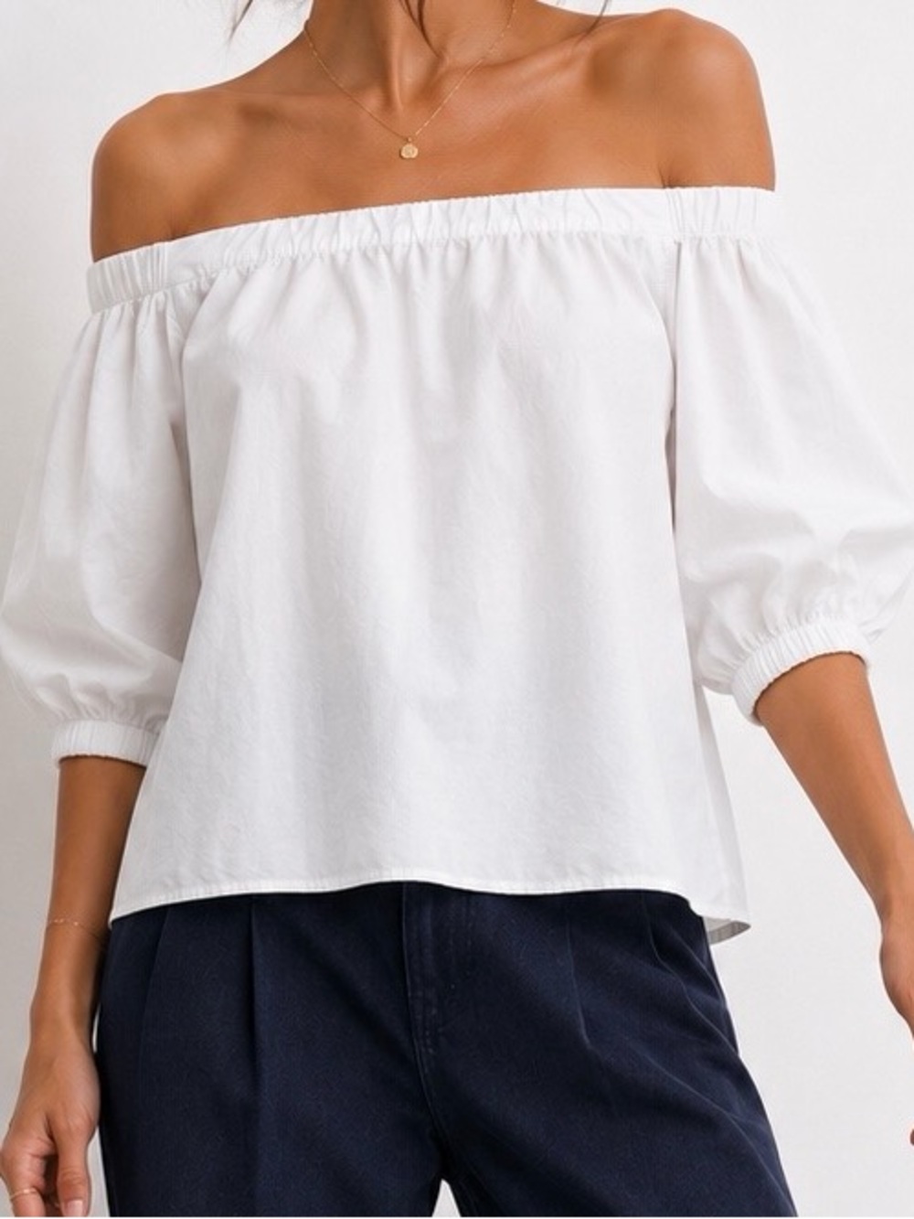 Cute Off the Shoulder Top - Picture 2 of 8